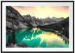 Moraine Lake in Canada Passepartout 100x70