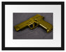 Pistolen Waffen Passepartout 38x30