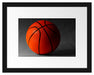 Basketball schwarzer Hintergrund Passepartout 38x30