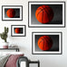 Basketball schwarzer Hintergrund Passepartout Dekovorschlag