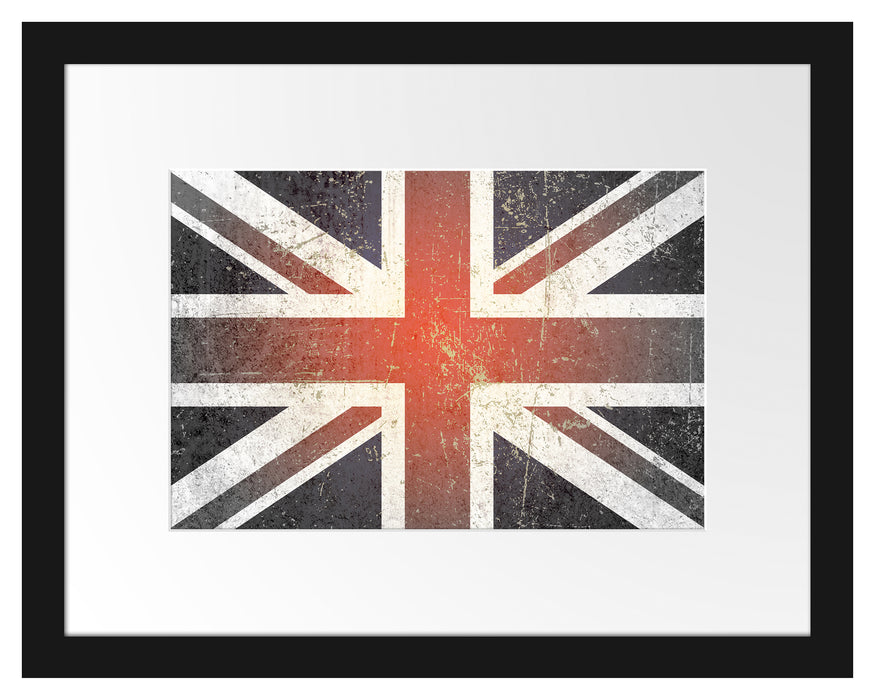 British Union Jack Passepartout 38x30