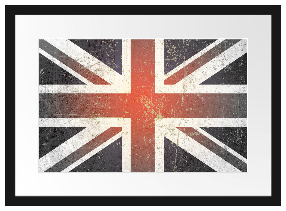 British Union Jack Passepartout 55x40
