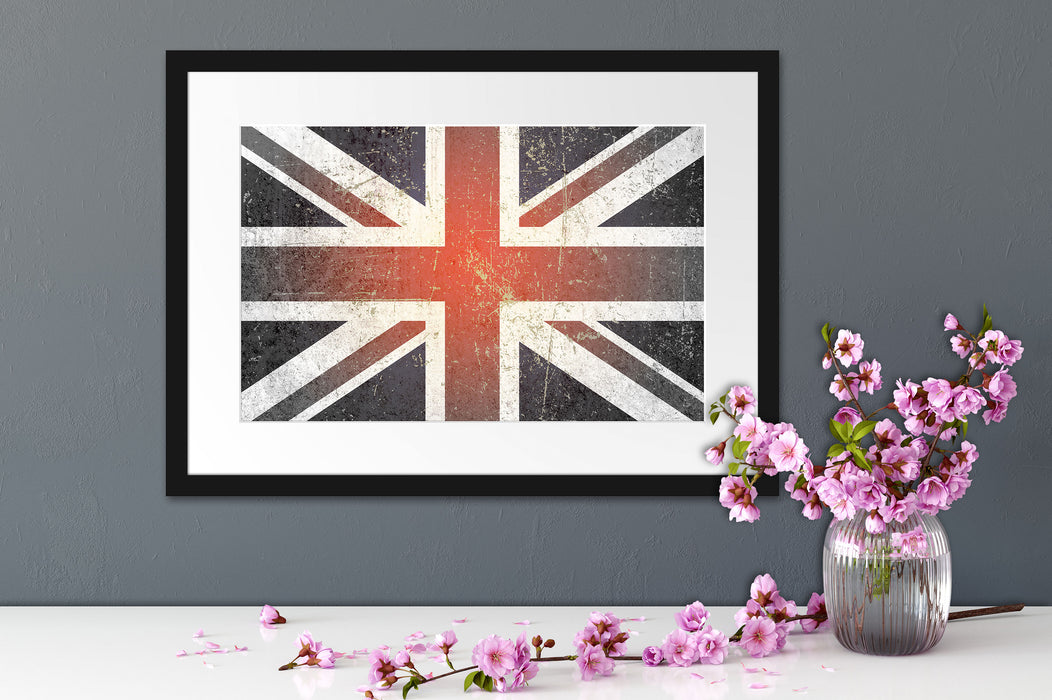 British Union Jack Passepartout Wohnzimmer