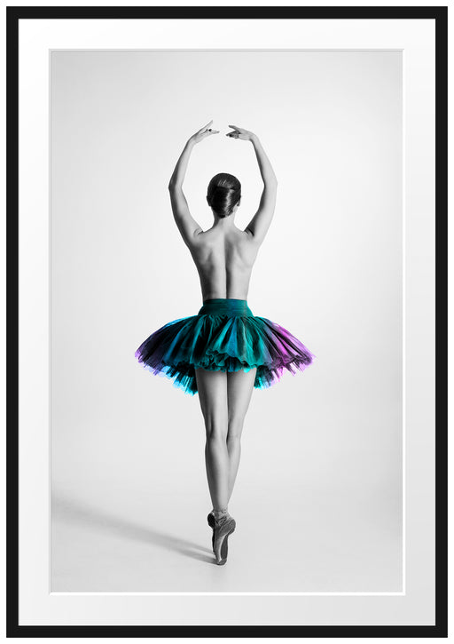 anmutige Ballerina im Tütü Passepartout 100x70