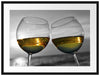 Wein in Gläsern am Meer Passepartout 80x60