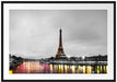 Eifelturm in Paris B&W Passepartout 100x70