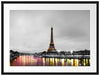 Eifelturm in Paris B&W Passepartout 80x60