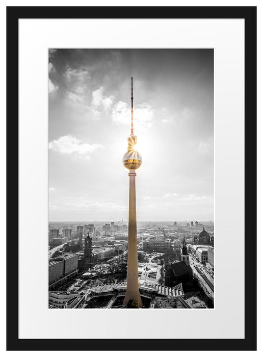 Berliner Fernsehturm Passepartout 55x40
