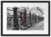 Fahrräder an Wasserstraße Passepartout 55x40
