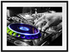 DJ bei der Arbeit am Plattenteller Passepartout 80x60