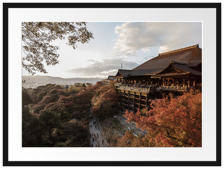 Kiyomizu-dera Tempel in Kyoto Passepartout 80x60