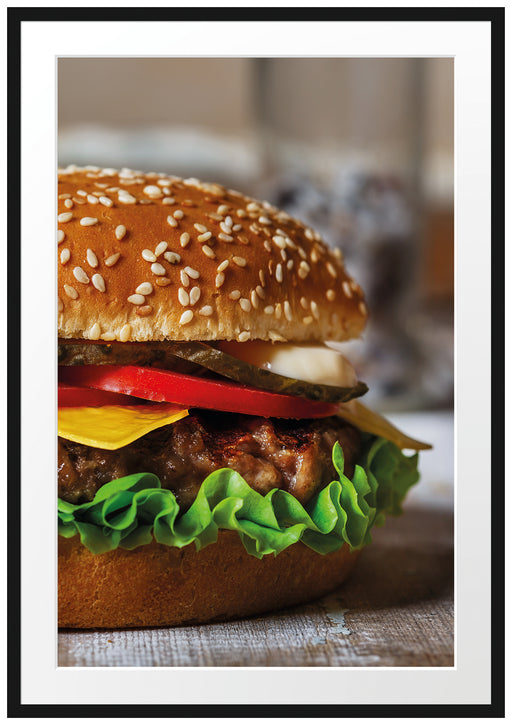 Hamburger Fast Food Passepartout 100x70
