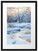 Bach in Winterlandschaft Passepartout 55x40