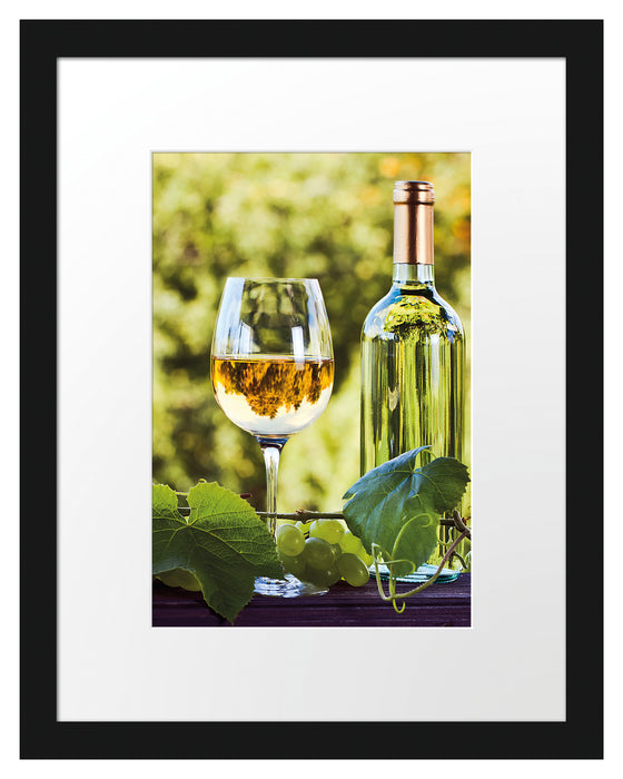 Wein und Weintrauben Passepartout 38x30