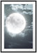 Vollmond Sterne Wolken Passepartout 100x70