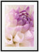 Traumhafte lila weiße Blüte Passepartout 80x60