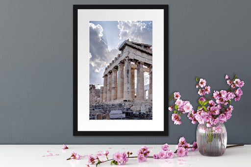 Antike Säulen Griechenland Passepartout Wohnzimmer