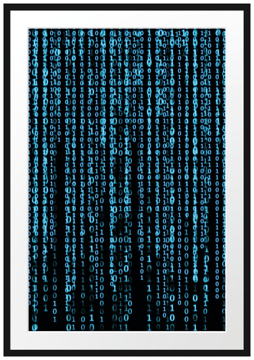 Pixxprint Matrix, im Galerie-Passepartout Bilderrahmen
