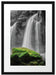 traumhafter Wasserfall im Dschungel Passepartout 55x40