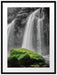 traumhafter Wasserfall im Dschungel Passepartout 80x60