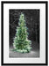 Weihnachtsbaum im Winterwald Passepartout 55x40