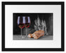 Baguette Wein Picknick Passepartout 38x30