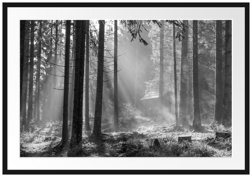 Häuschen im Wald Passepartout 100x70