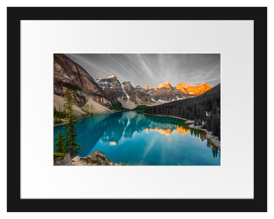 Moraine Lake in Canada Passepartout 38x30