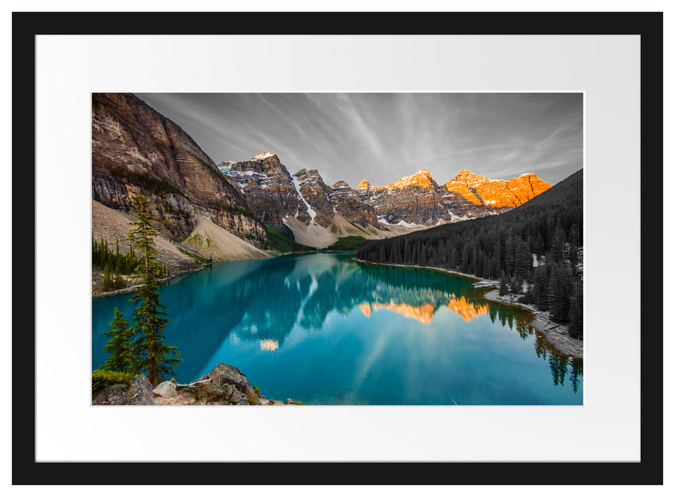 Moraine Lake in Canada Passepartout 55x40