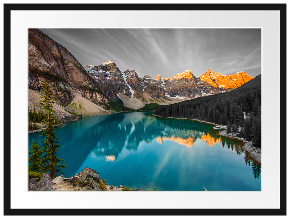 Moraine Lake in Canada Passepartout 80x60