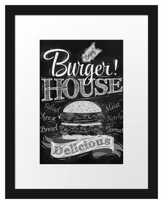 Burger House Passepartout 38x30