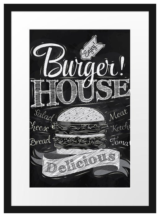 Burger House Passepartout 55x40