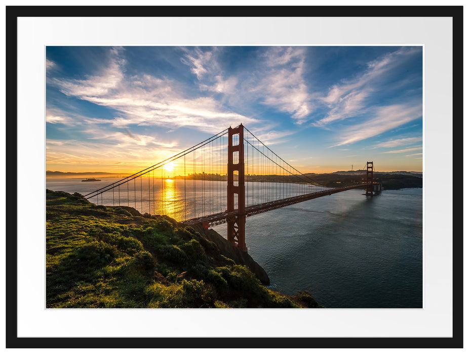 Golden Gate Bridge Passepartout 80x60
