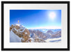 Zugspitze im Sonnenlicht Passepartout 55x40