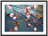 Exotische Sakura Blüten Passepartout 80x60