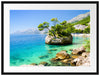 Dalmatia Strand in Kroatien Passepartout 80x60