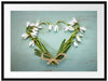Herz aus Blumen Passepartout 80x60
