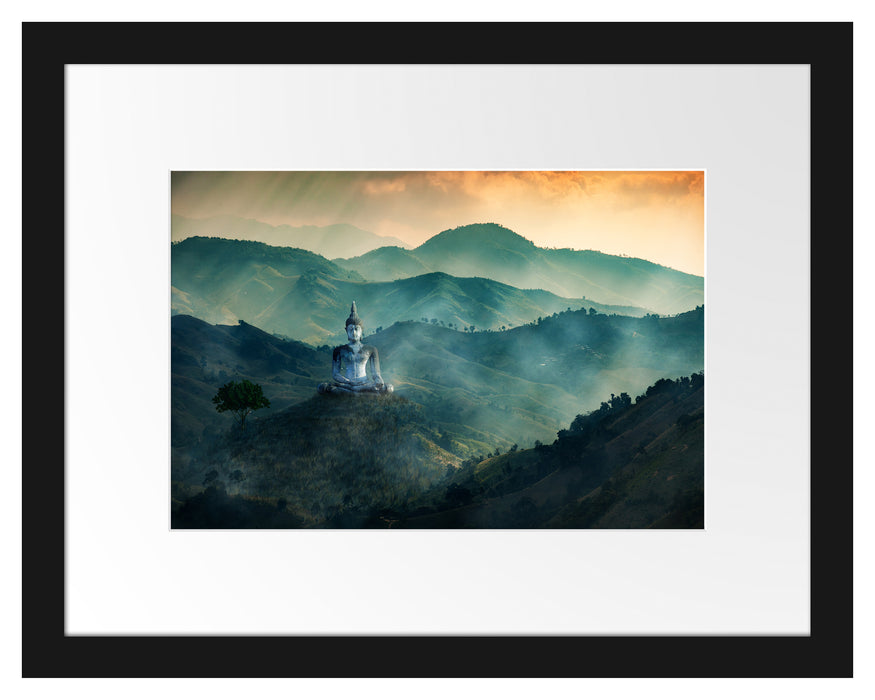Buddha im Tal der Dunkelheit Passepartout 38x30