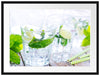 Mojito-Gläser mit Minze Passepartout 80x60