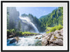 Wasserfälle Nationalpark Salzburg Passepartout 80x60