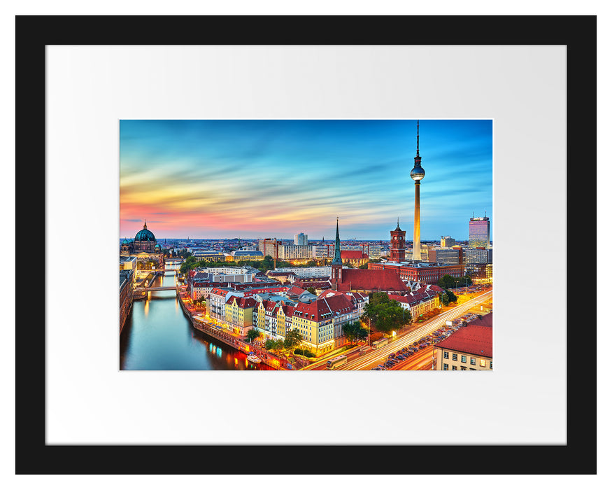 Berlin City Panorama Passepartout 38x30