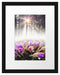 lila Blumen im Wald Passepartout 38x30