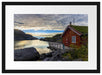 Sonnenaufgang am Fjord Norwegens Passepartout 55x40