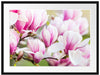 feine rosa farbende Blüte Passepartout 80x60