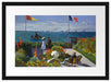 Claude Monet - Garten in Sainte-Adresse Passepartout Rechteckig 40