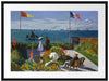 Claude Monet - Garten in Sainte-Adresse Passepartout Rechteckig 80