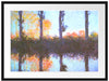 Claude Monet - Die vier Pappeln Passepartout Rechteckig 80