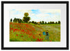 Claude Monet - Felder um Argenteuil Passepartout Rechteckig 40