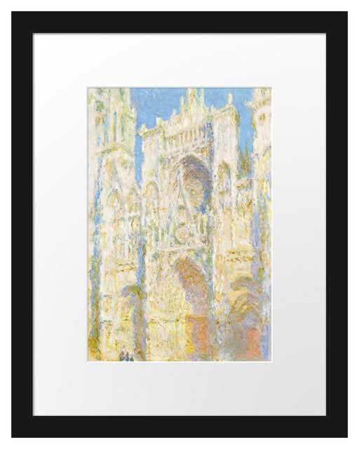 Claude Monet - Kathedrale von Rouen I Passepartout Rechteckig 30