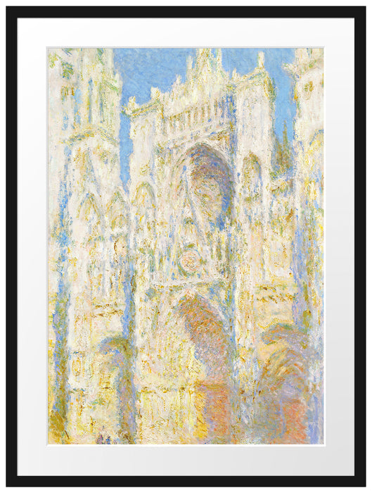 Claude Monet - Kathedrale von Rouen I Passepartout Rechteckig 80